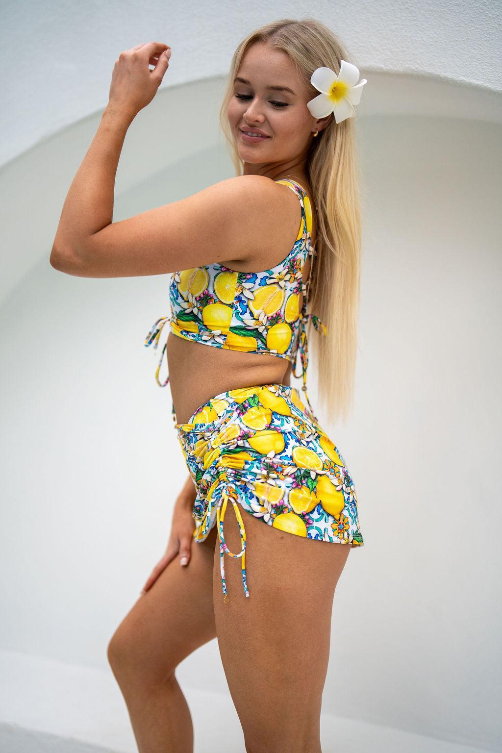 SWEET CITRUS SARONG - LEMON - Salt Sand Swim