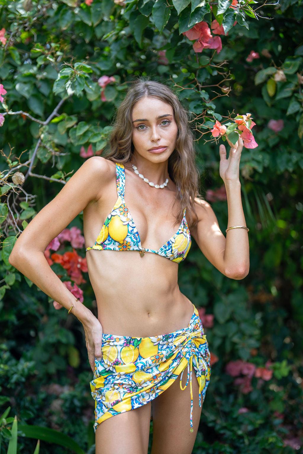 SWEET CITRUS SARONG - LEMON - Salt Sand Swim