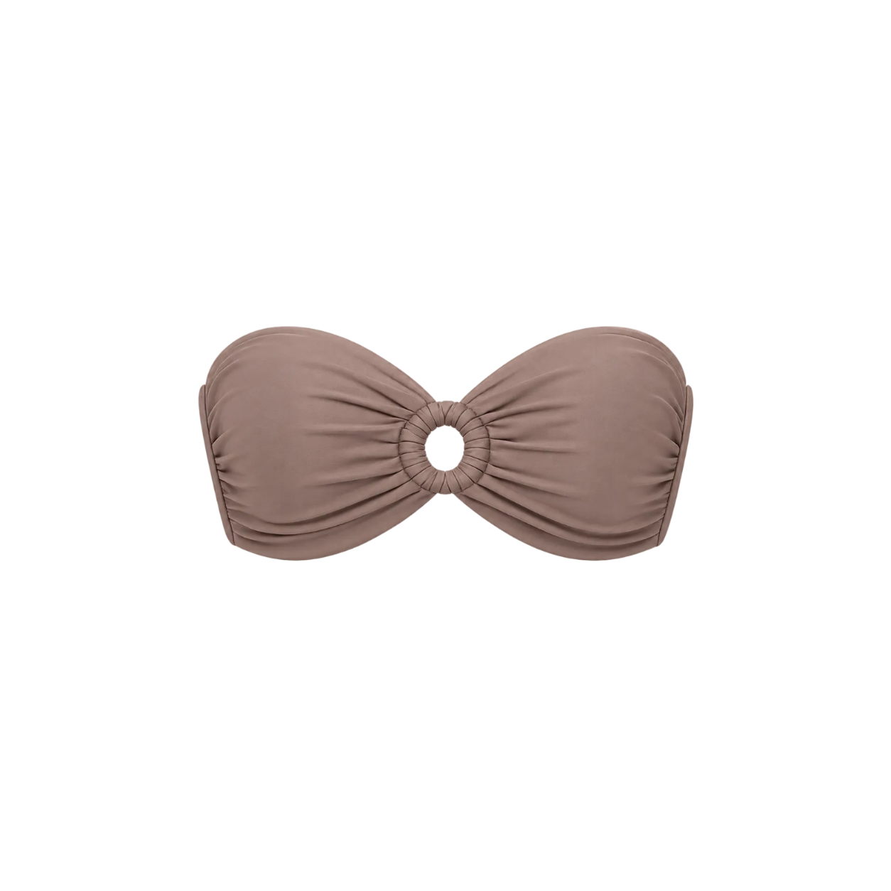 STRAPLESS BANDEAU BIKINI TOP - MOCCA MECA