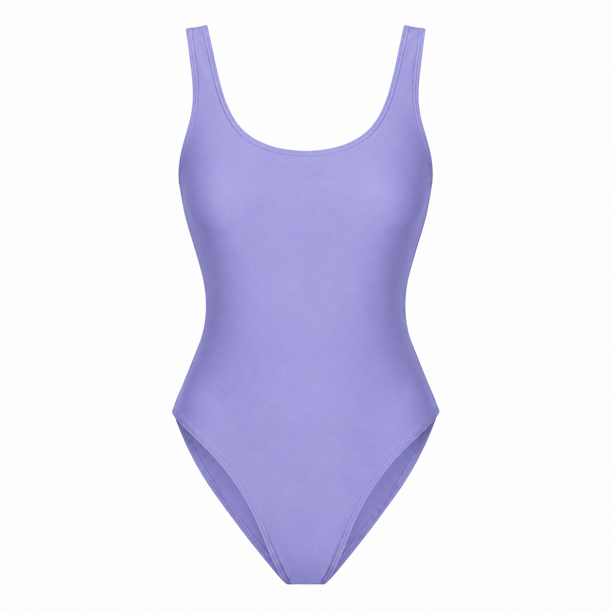 PLUNGE LOW BACK ONE PIECE - PROVENZA PURPLE
