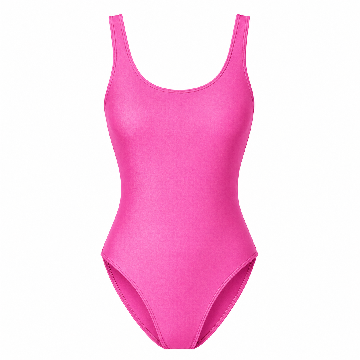 PLUNGE LOW BACK ONE-PIECE - BABYDOLL PINK